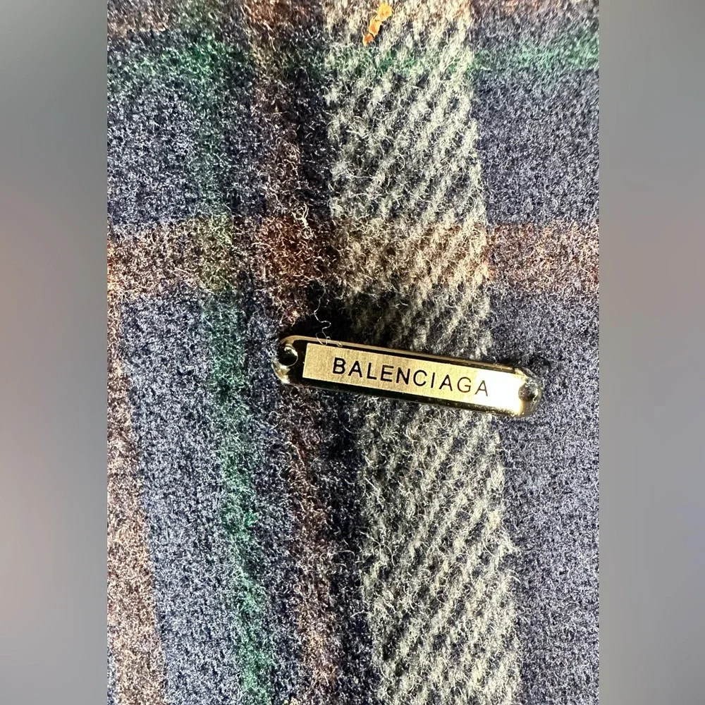 Balenciaga Plaid Men’s Golf Cardigan